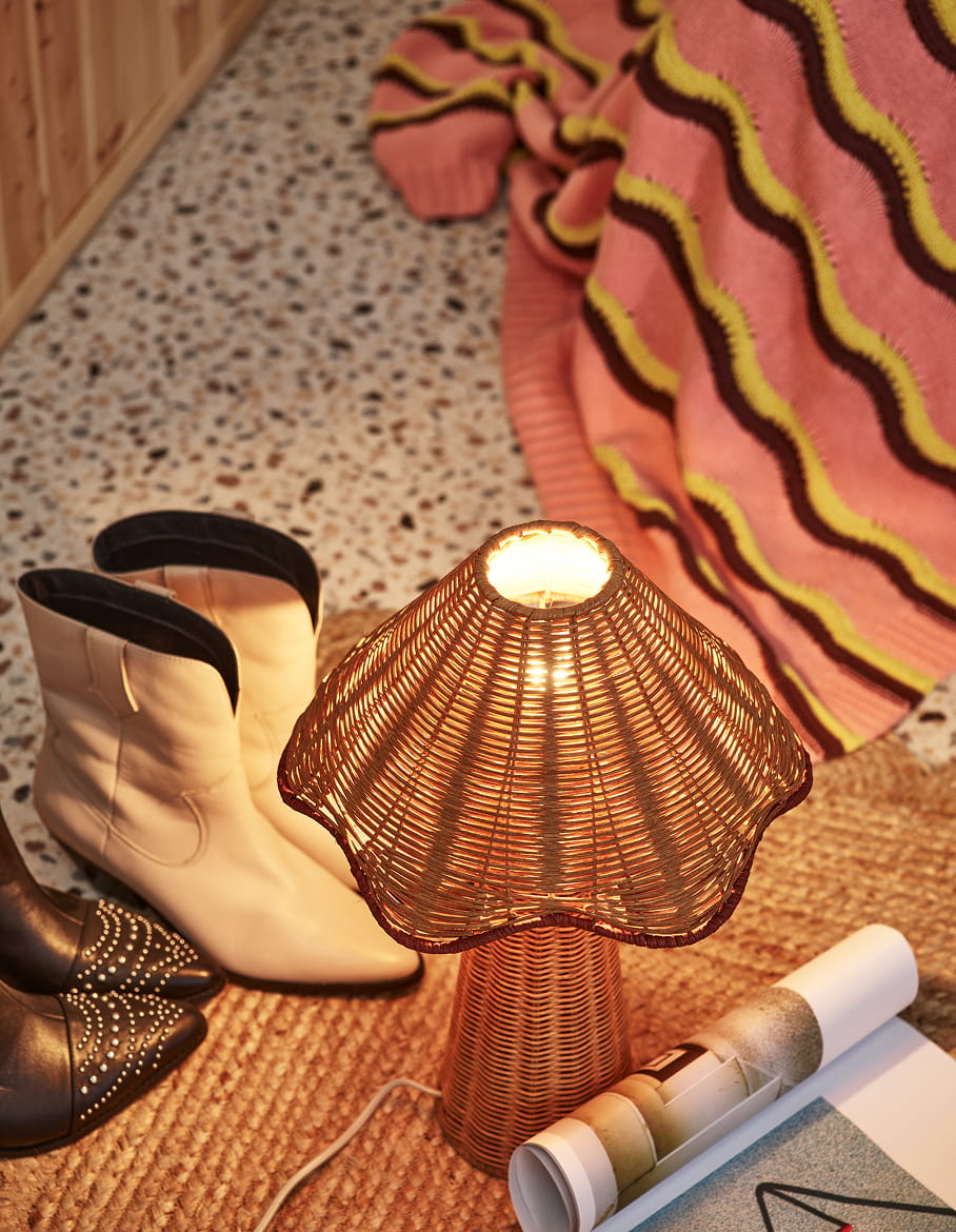 Tanca Rattan Desk & Table Lamp